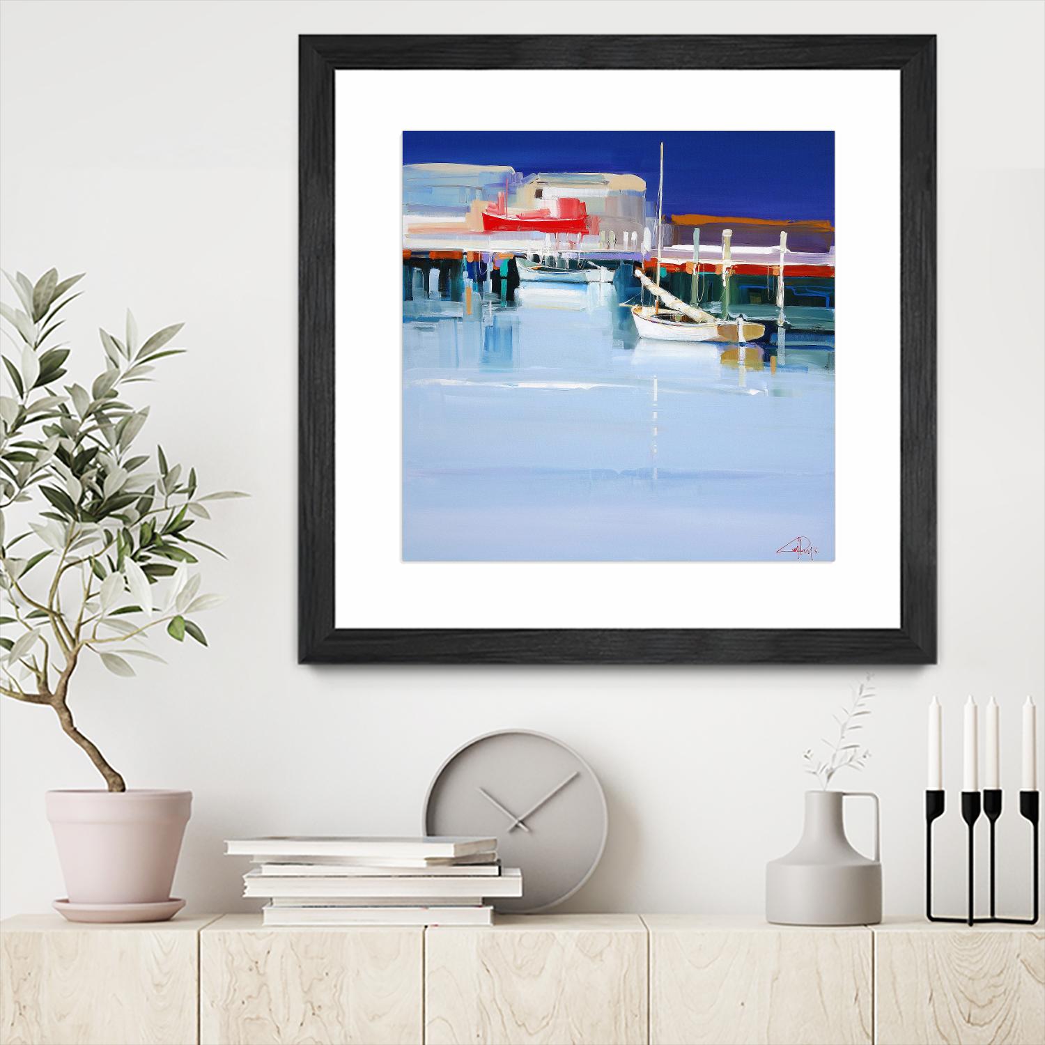 Port Fairy Moorings 2 by Craig Trewin Penny on GIANT ART - multicolor coastal