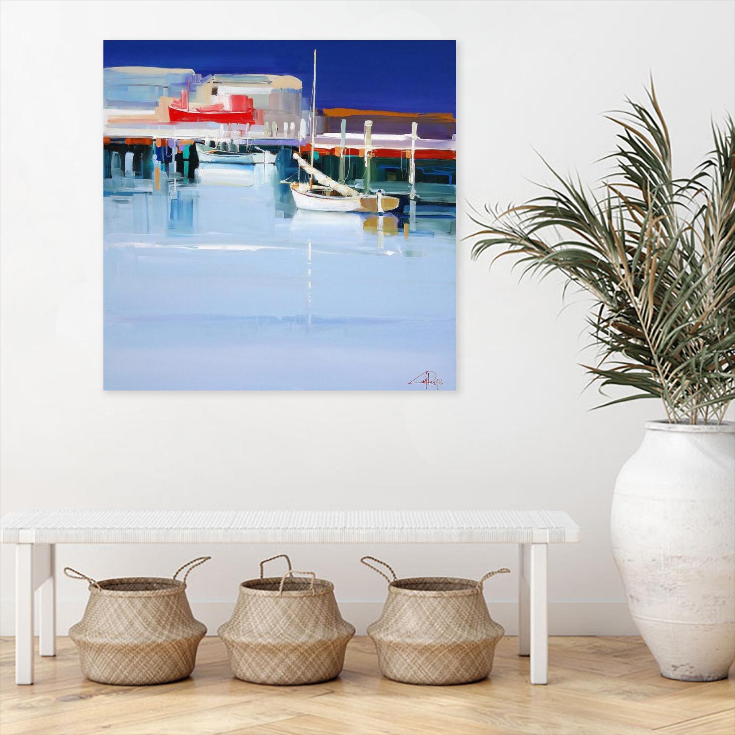 Port Fairy Moorings 2 by Craig Trewin Penny on GIANT ART - multicolor coastal