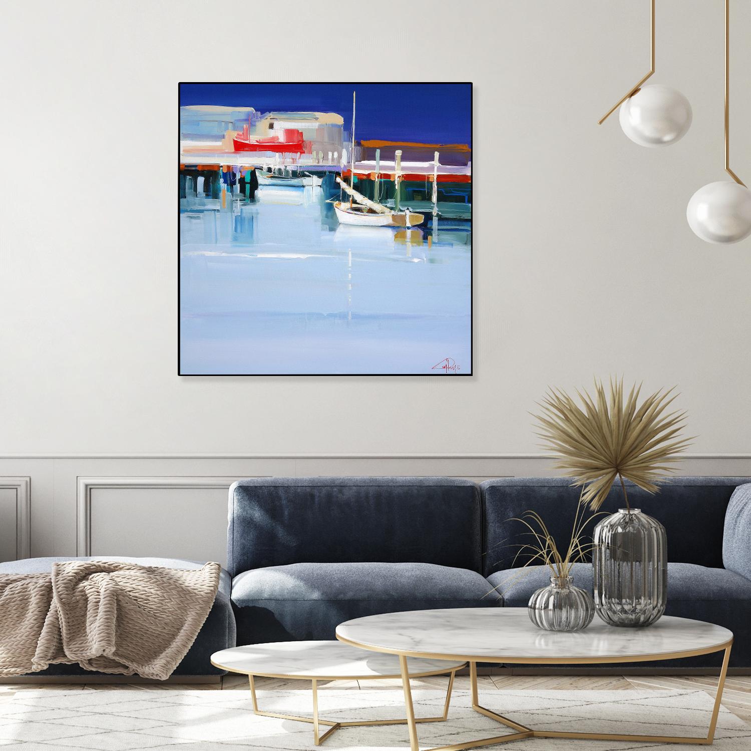 Port Fairy Moorings 2 by Craig Trewin Penny on GIANT ART - multicolor coastal