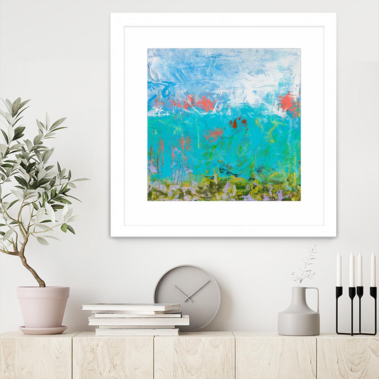 Cerulean Escapes II by Tracy Lynn Pristas on GIANT ART - multicolor abstracts; contemporary