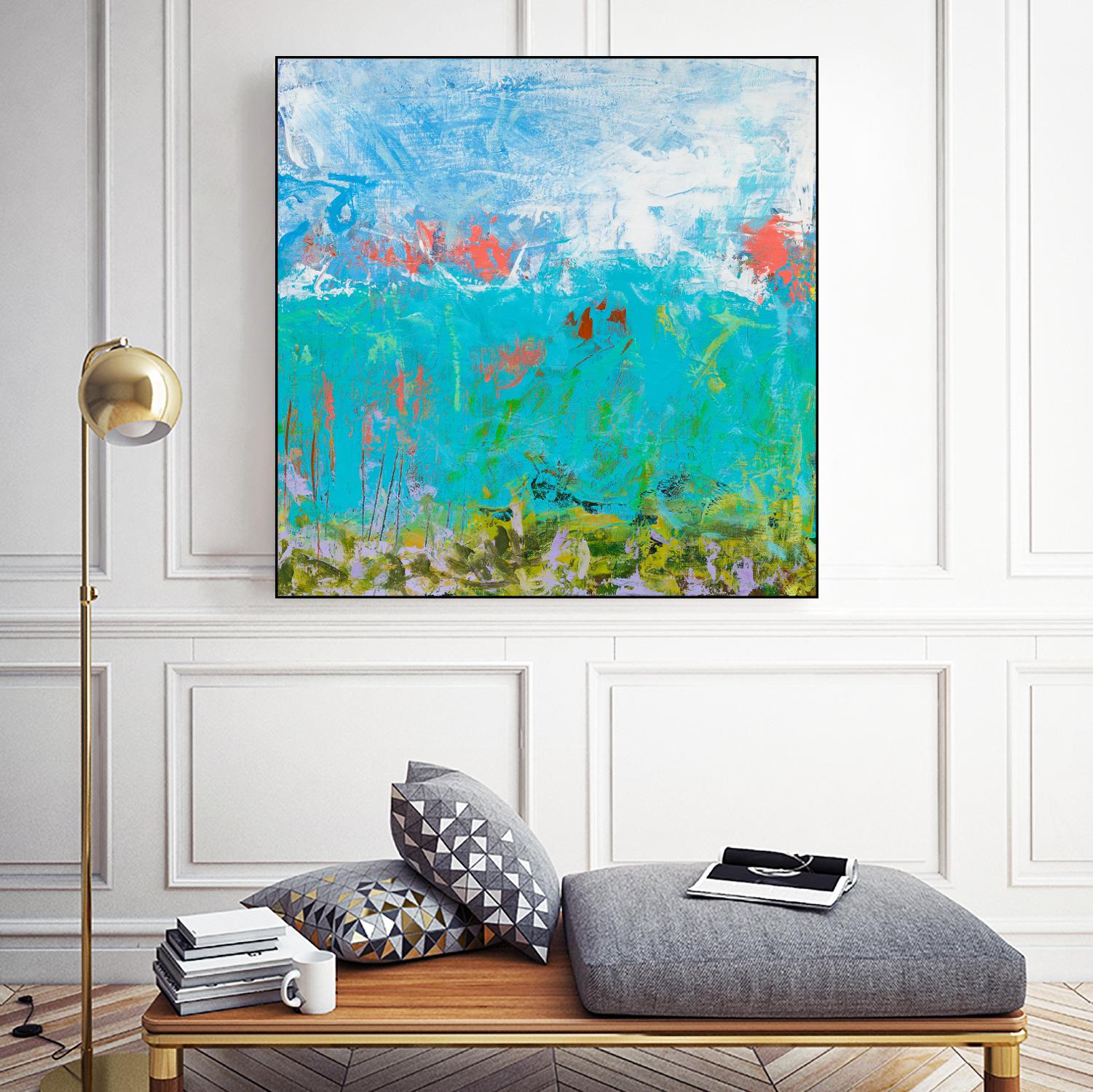 Cerulean Escapes II by Tracy Lynn Pristas on GIANT ART - multicolor abstracts; contemporary