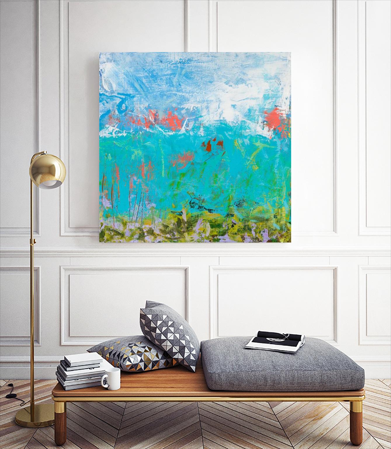 Cerulean Escapes II by Tracy Lynn Pristas on GIANT ART - multicolor abstracts; contemporary