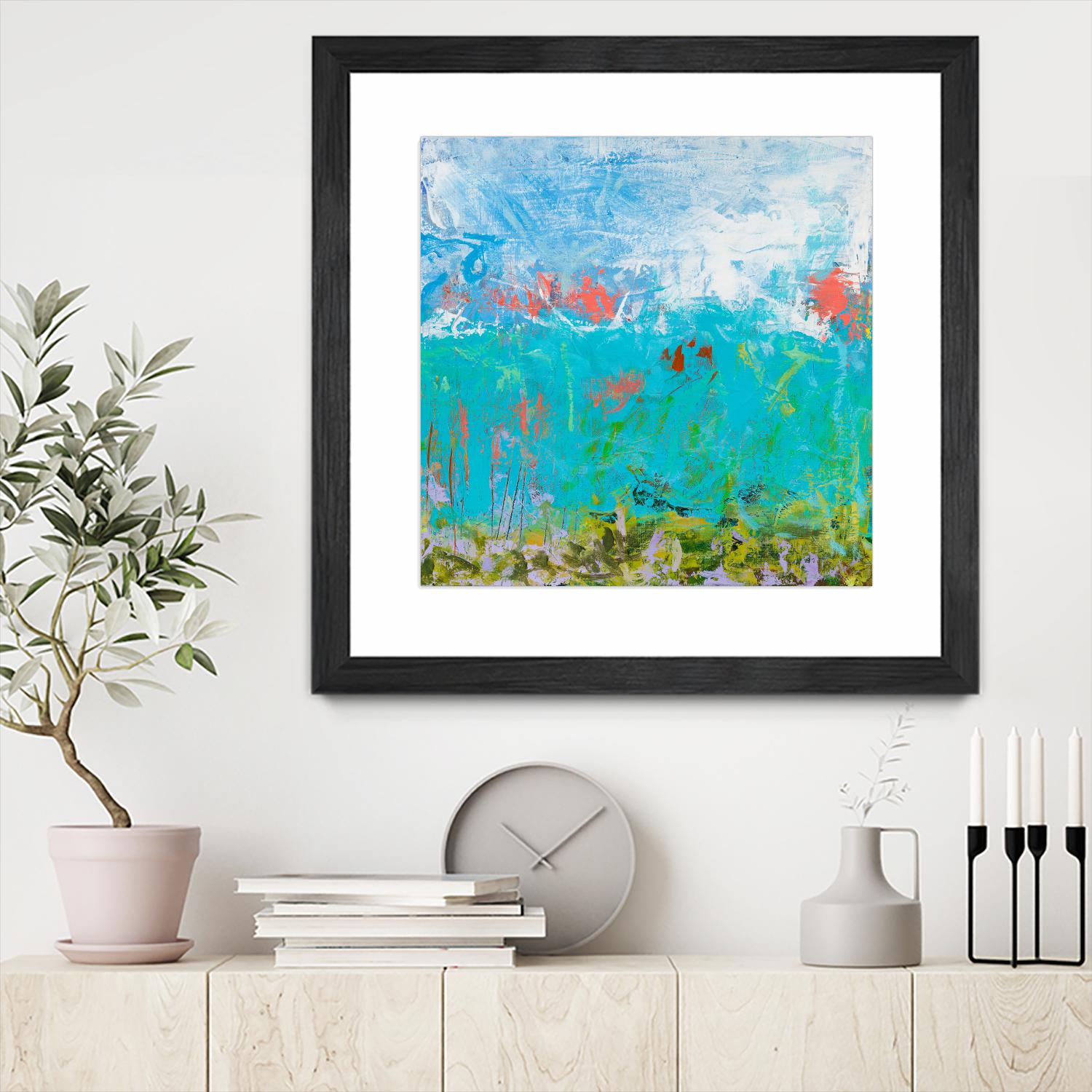 Cerulean Escapes II by Tracy Lynn Pristas on GIANT ART - multicolor abstracts; contemporary