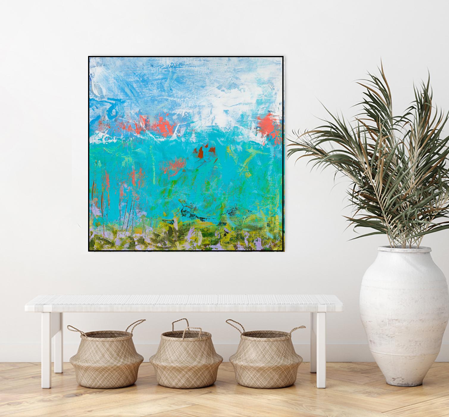 Cerulean Escapes II by Tracy Lynn Pristas on GIANT ART - multicolor abstracts; contemporary