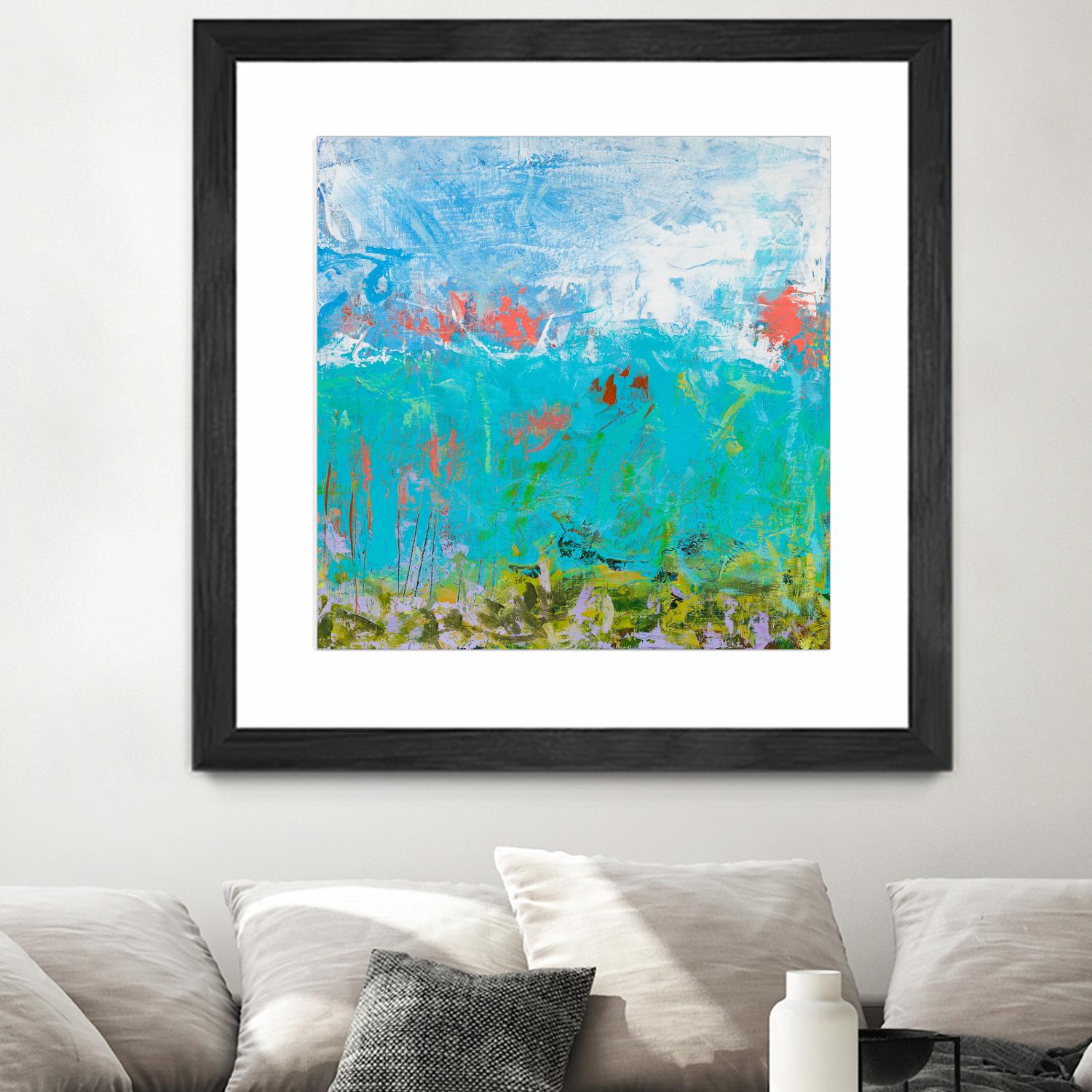 Cerulean Escapes II by Tracy Lynn Pristas on GIANT ART - multicolor abstracts; contemporary