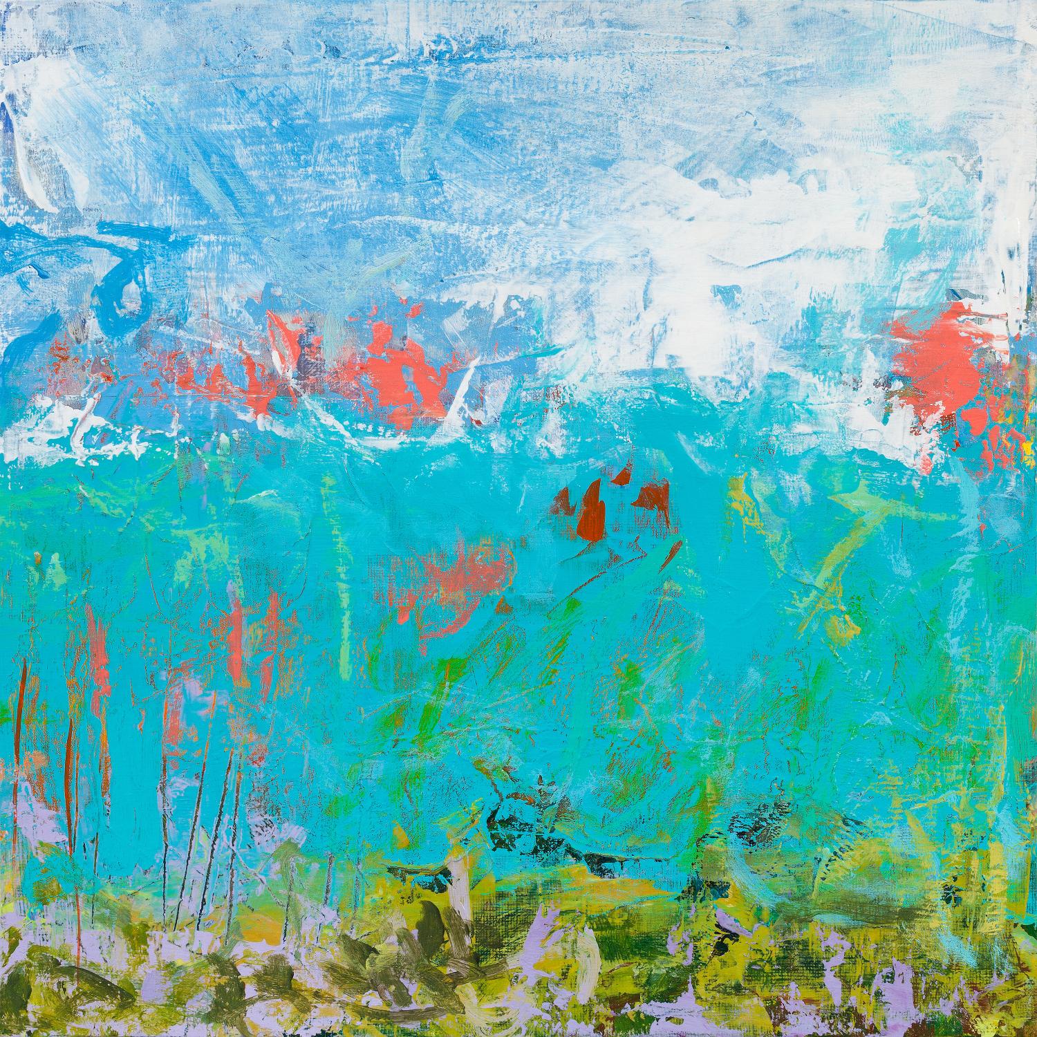 Cerulean Escapes II by Tracy Lynn Pristas on GIANT ART - multicolor abstracts; contemporary