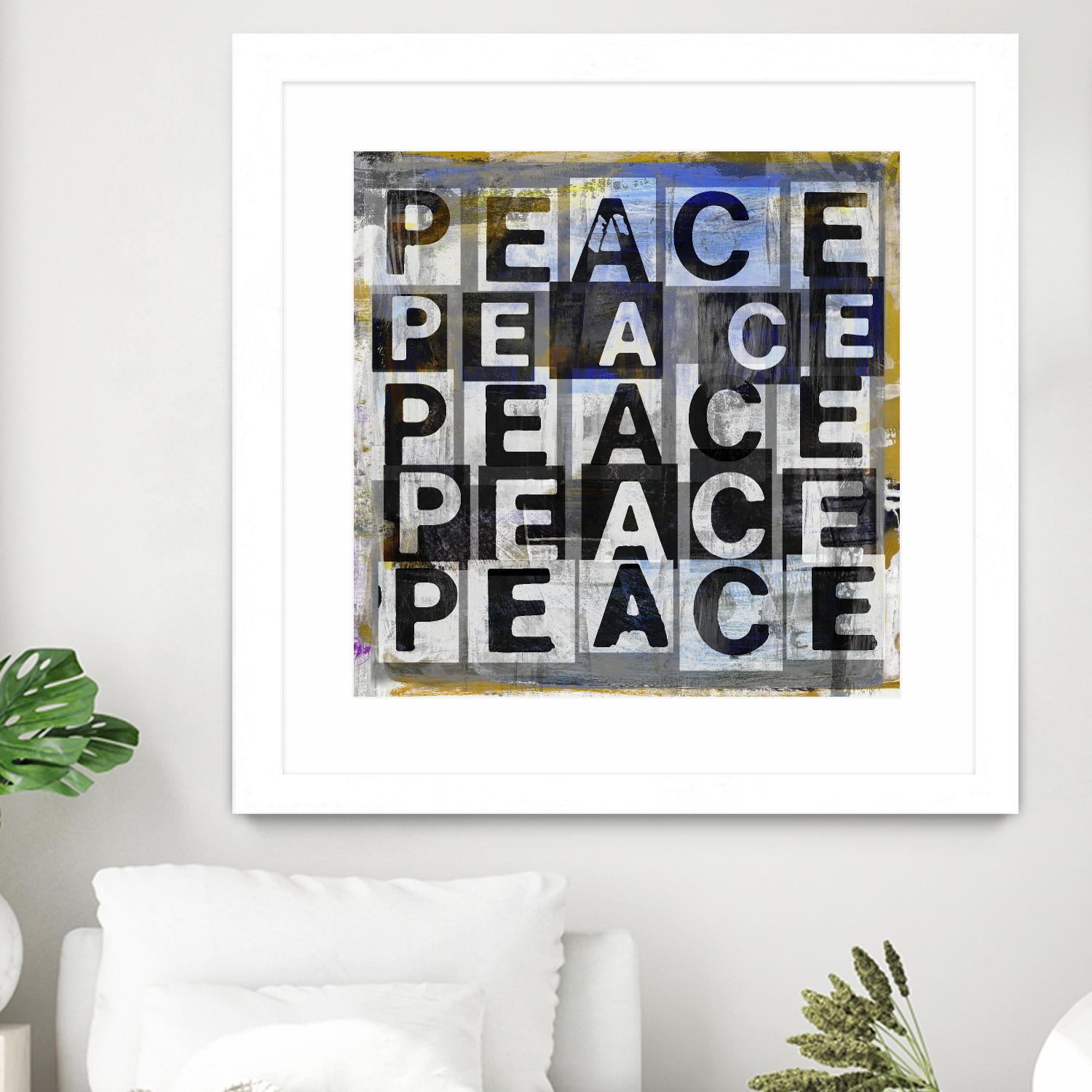 Peace by Sven Pfrommer on GIANT ART - multi inspirational, novelty, urban/pop surrealism, design/type