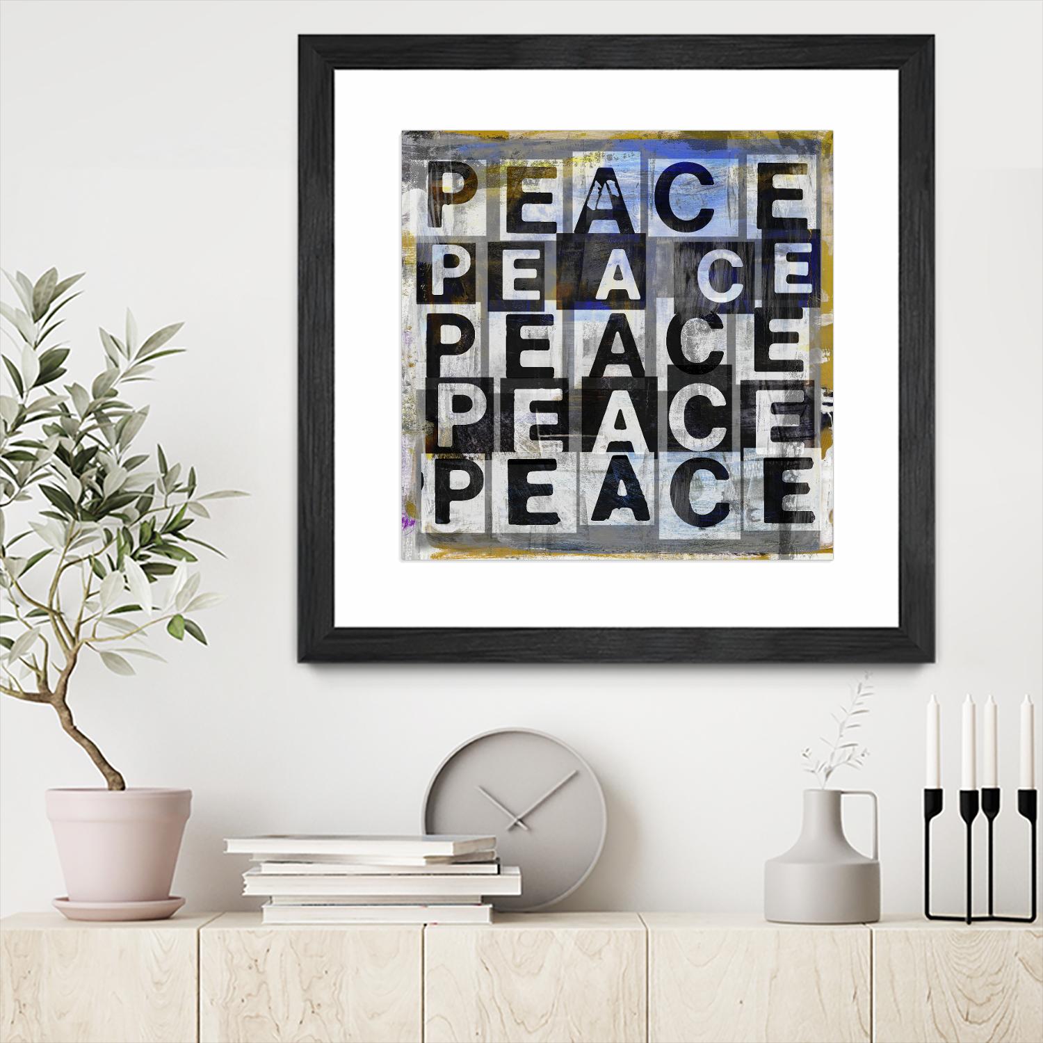 Peace by Sven Pfrommer on GIANT ART - multi inspirational, novelty, urban/pop surrealism, design/type