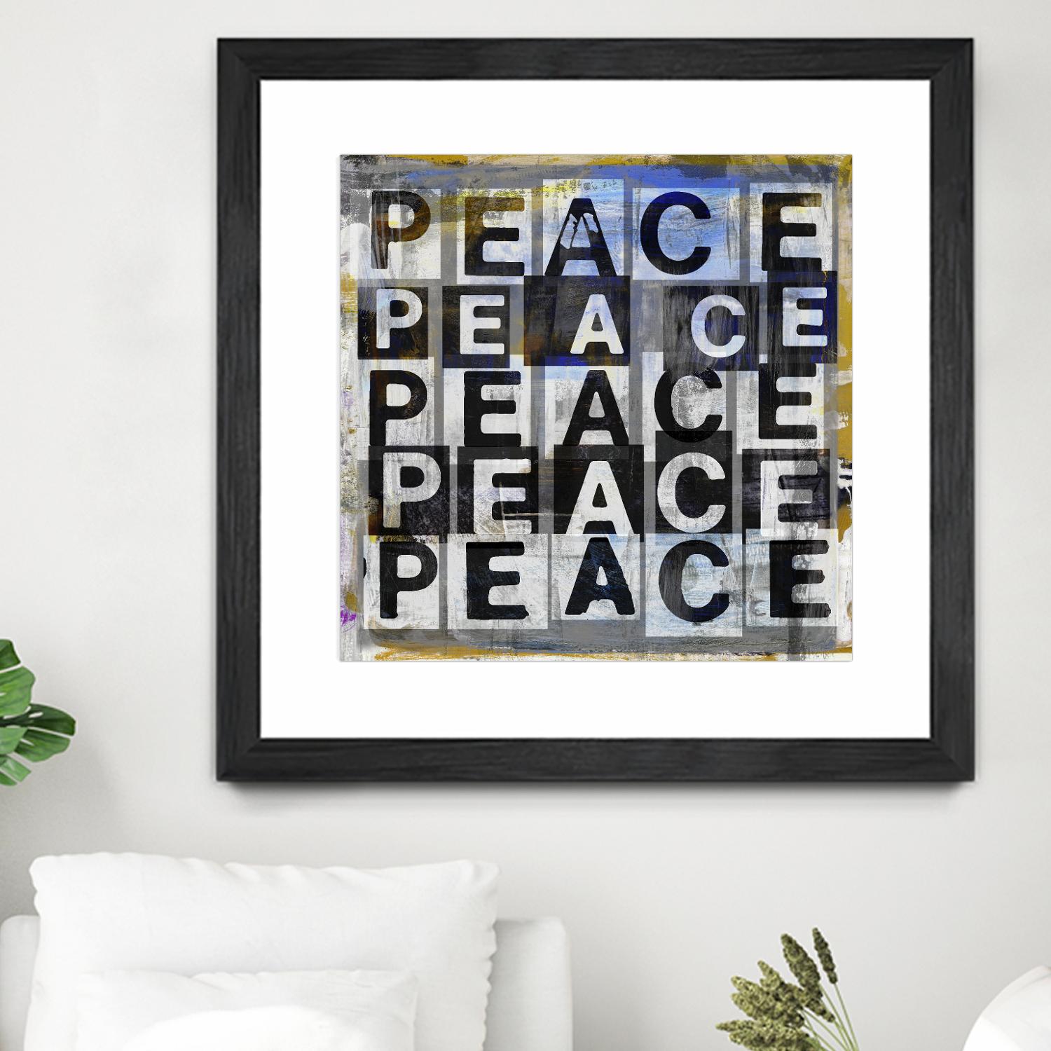 Peace by Sven Pfrommer on GIANT ART - multi inspirational, novelty, urban/pop surrealism, design/type