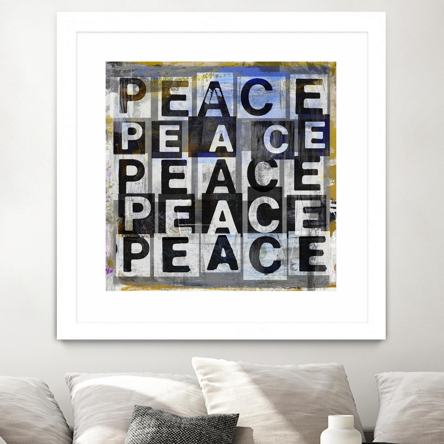 Peace by Sven Pfrommer on GIANT ART - multi inspirational, novelty, urban/pop surrealism, design/type