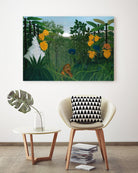 The Repast of the Lion by Henri Rousseau on GIANT ART - multicolor museum; landscapes; animals