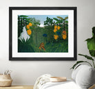 The Repast of the Lion by Henri Rousseau on GIANT ART - multicolor museum; landscapes; animals