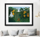 The Repast of the Lion by Henri Rousseau on GIANT ART - multicolor museum; landscapes; animals