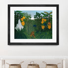 The Repast of the Lion by Henri Rousseau on GIANT ART - multicolor museum; landscapes; animals