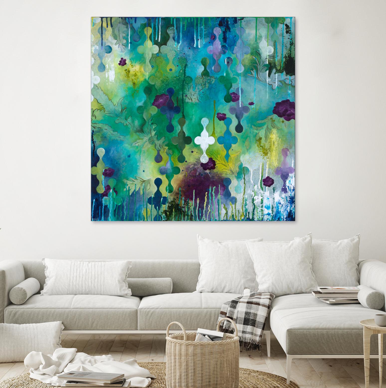 Seafoam Storm Two by Heather Noel Robinson on GIANT ART - multicolor abstracts; contemporary