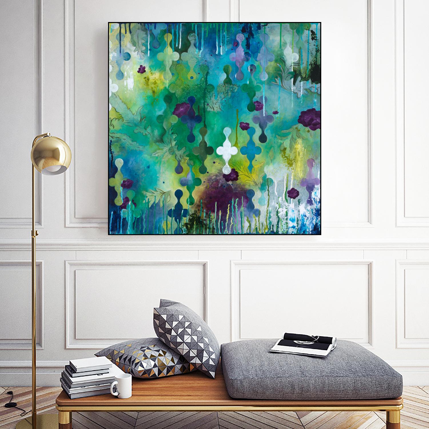 Seafoam Storm Two by Heather Noel Robinson on GIANT ART - multicolor abstracts; contemporary