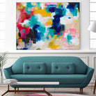 House with a Picket Fence by Amira Rahim on GIANT ART - pink abstract