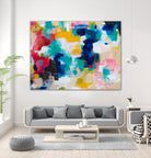 House with a Picket Fence by Amira Rahim on GIANT ART - pink abstract