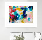 House with a Picket Fence by Amira Rahim on GIANT ART - pink abstract