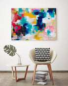 House with a Picket Fence by Amira Rahim on GIANT ART - pink abstract