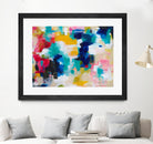 House with a Picket Fence by Amira Rahim on GIANT ART - pink abstract