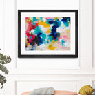 House with a Picket Fence by Amira Rahim on GIANT ART - pink abstract