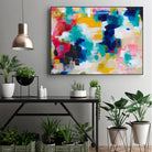 House with a Picket Fence by Amira Rahim on GIANT ART - pink abstract