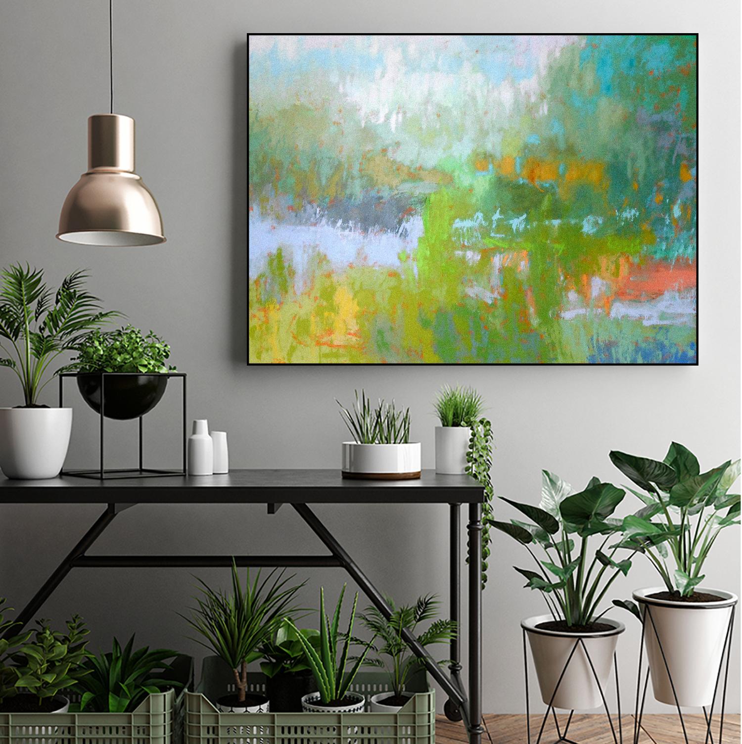 Southern Charm by Jane Schmidt on GIANT ART - multicolor landscapes; contemporary