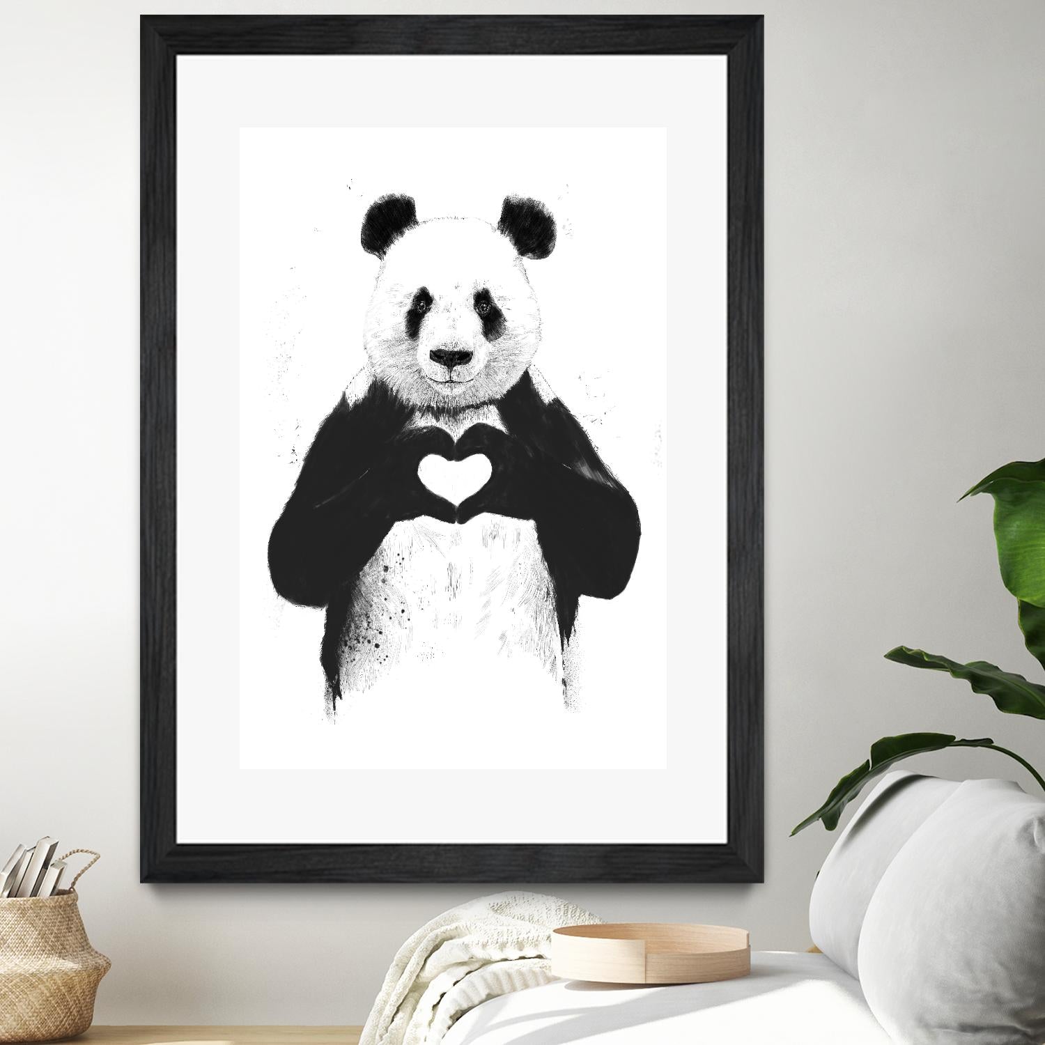 All You Need is Love by Balazs Solti on GIANT ART - white animals