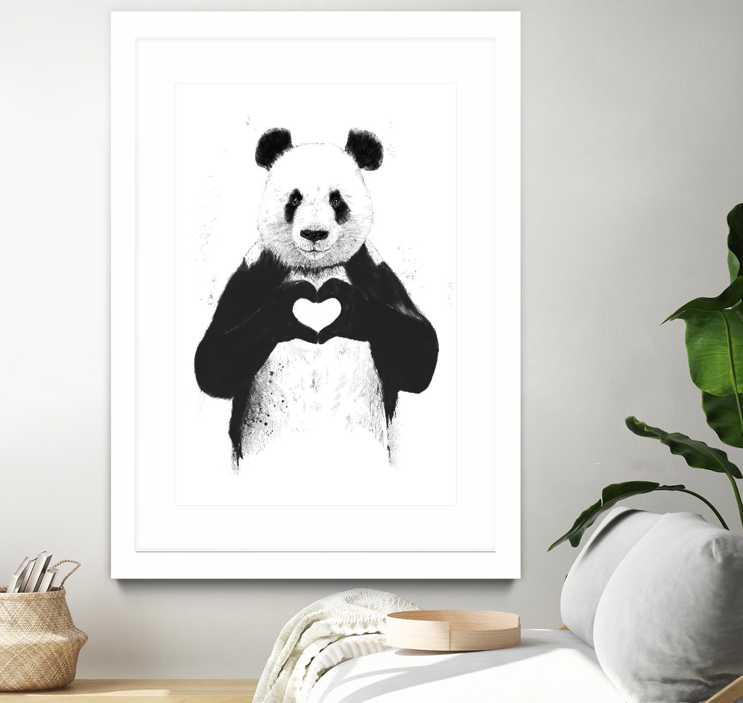 All You Need is Love by Balazs Solti on GIANT ART - white animals