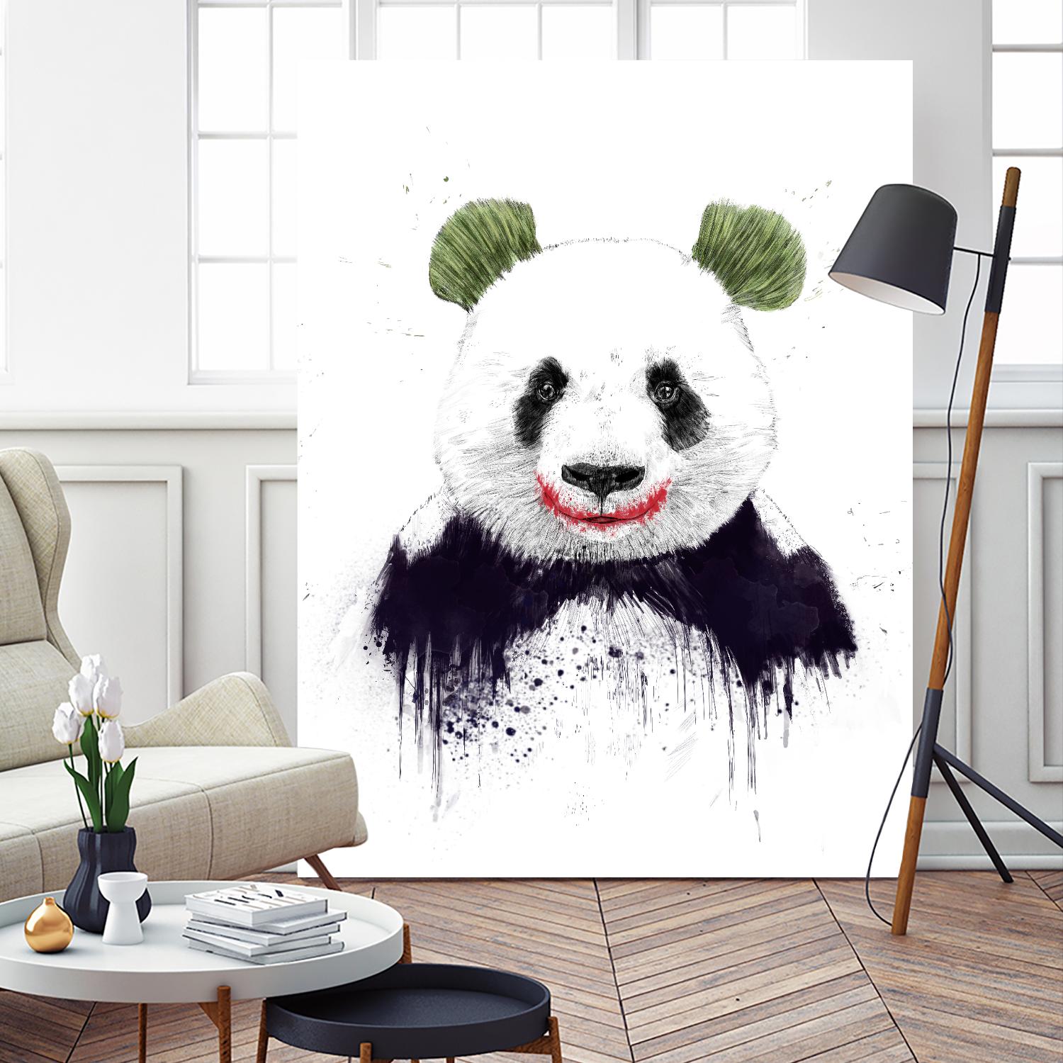 Joker Face by Balazs Solti on GIANT ART - white animals