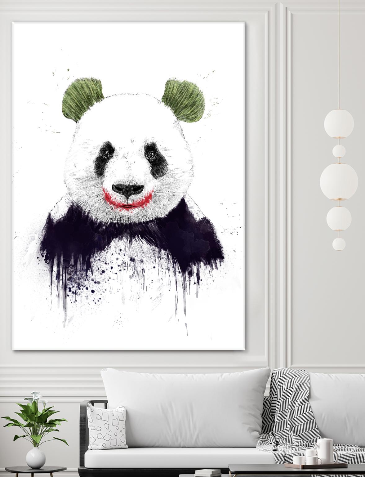 Joker Face by Balazs Solti on GIANT ART - white animals