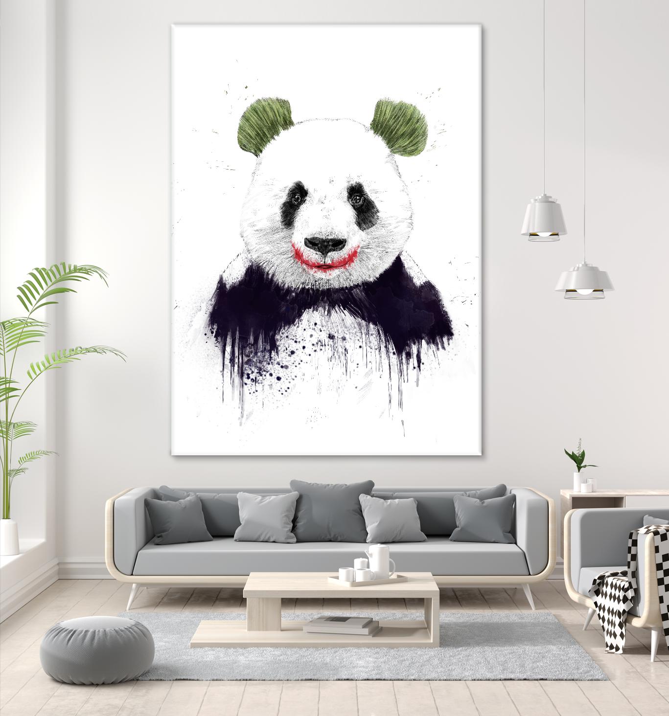 Joker Face by Balazs Solti on GIANT ART - white animals