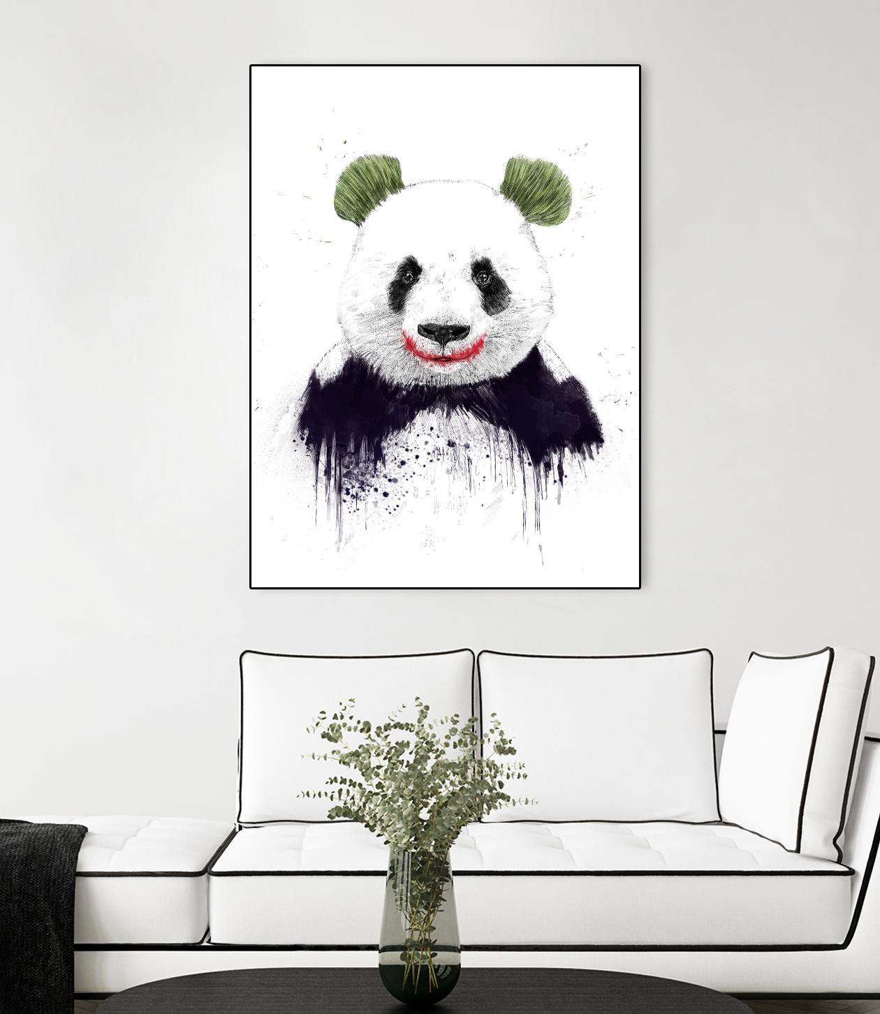 Joker Face by Balazs Solti on GIANT ART - white animals