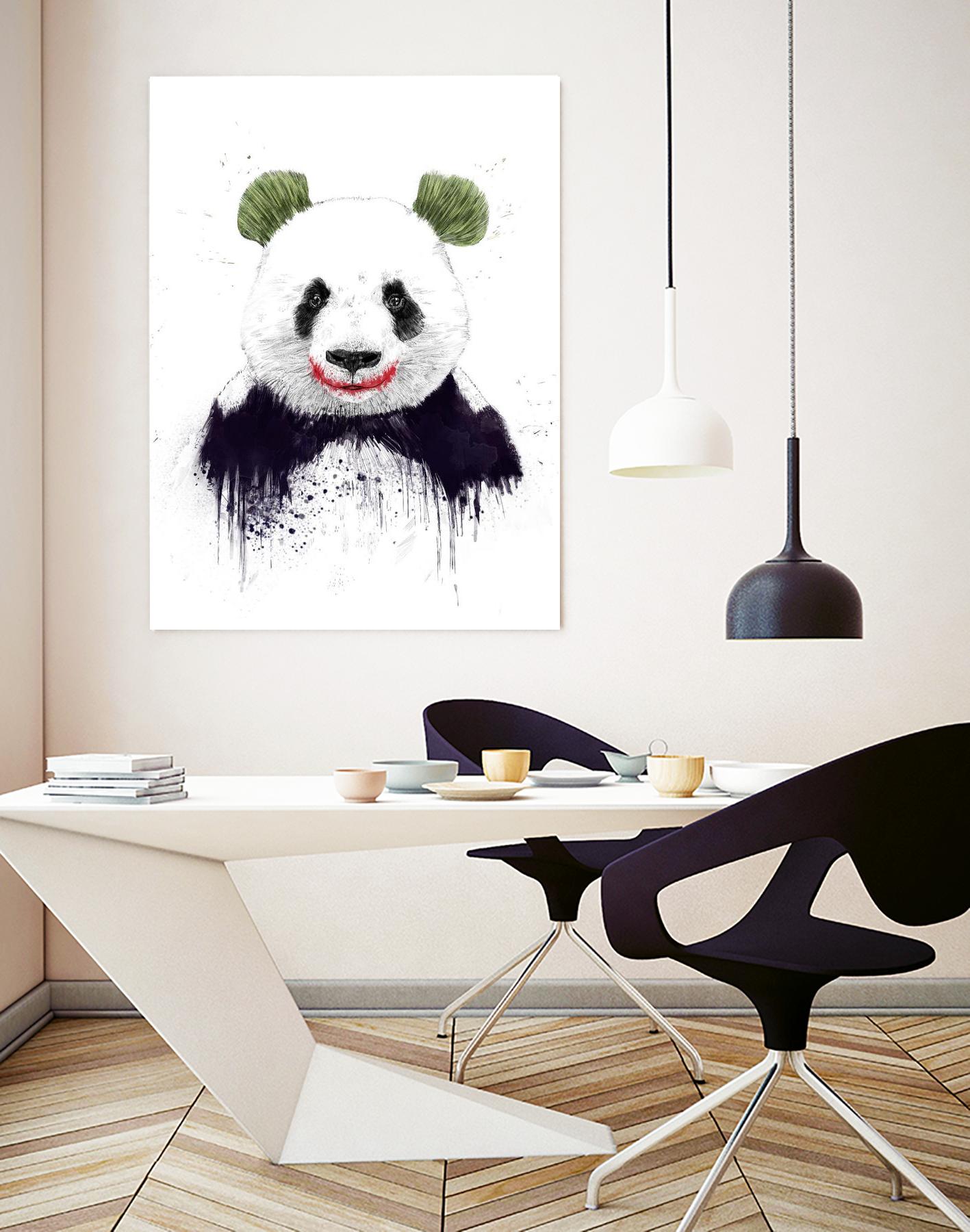 Joker Face by Balazs Solti on GIANT ART - white animals