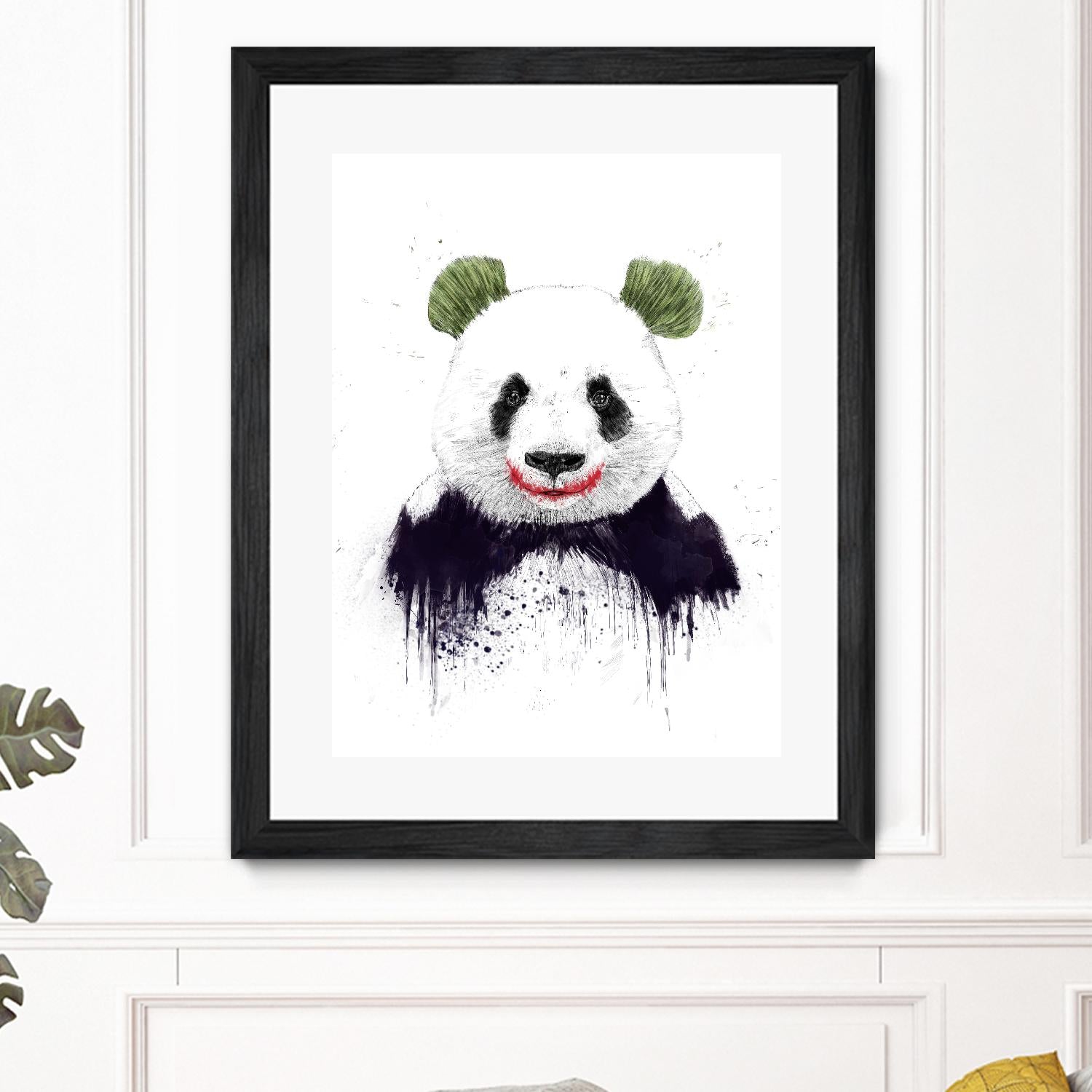 Joker Face by Balazs Solti on GIANT ART - white animals