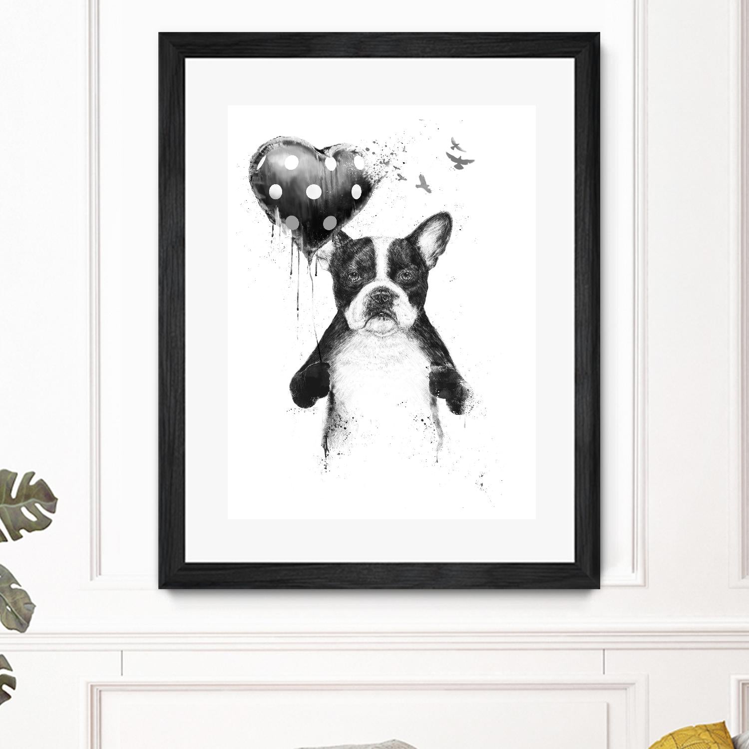 My Heart Goes Boom by Balazs Solti on GIANT ART - white animals