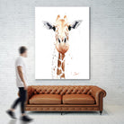 Giraffe Watercolor by Eric Sweet on GIANT ART - multicolor animals; contemporary