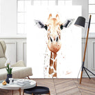 Giraffe Watercolor by Eric Sweet on GIANT ART - multicolor animals; contemporary