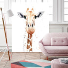 Giraffe Watercolor by Eric Sweet on GIANT ART - multicolor animals; contemporary