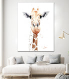 Giraffe Watercolor by Eric Sweet on GIANT ART - multicolor animals; contemporary
