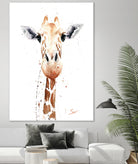 Giraffe Watercolor by Eric Sweet on GIANT ART - multicolor animals; contemporary