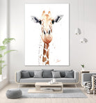 Giraffe Watercolor by Eric Sweet on GIANT ART - multicolor animals; contemporary