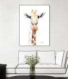 Giraffe Watercolor by Eric Sweet on GIANT ART - multicolor animals; contemporary