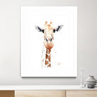 Giraffe Watercolor by Eric Sweet on GIANT ART - multicolor animals; contemporary