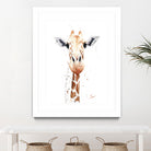 Giraffe Watercolor by Eric Sweet on GIANT ART - multicolor animals; contemporary