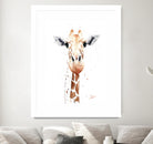 Giraffe Watercolor by Eric Sweet on GIANT ART - multicolor animals; contemporary