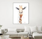 Giraffe Watercolor by Eric Sweet on GIANT ART - multicolor animals; contemporary