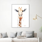 Giraffe Watercolor by Eric Sweet on GIANT ART - multicolor animals; contemporary