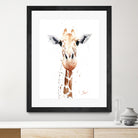Giraffe Watercolor by Eric Sweet on GIANT ART - multicolor animals; contemporary
